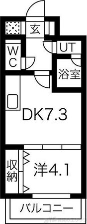ONE ROOF FLAT TENJINBASHIの物件間取画像